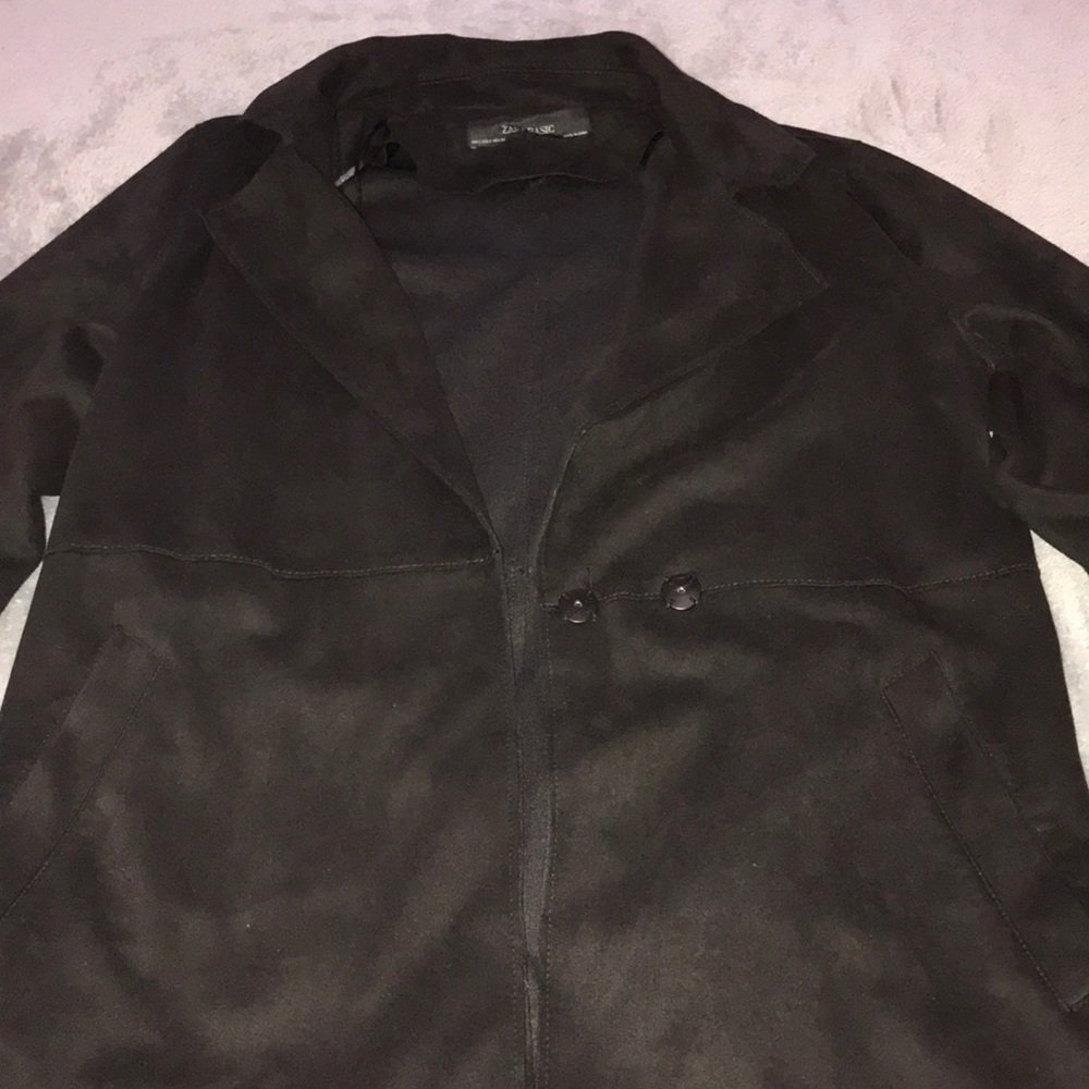 Zara basic size small color black duster